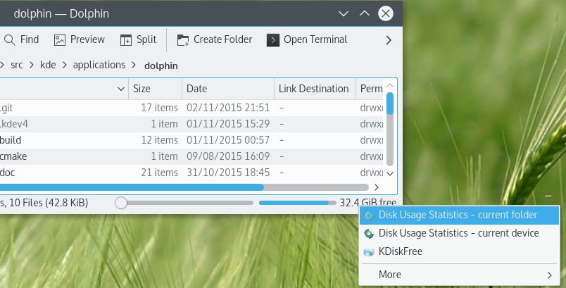view-disk-usage-via-dolphin